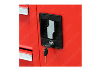 Κόκκινο 6 συρτάρι 1 πόρτα που κυλά την κλειδαριά κυλίνδρων ασφάλειας γραφείου εργαλείων 42 ίντσας